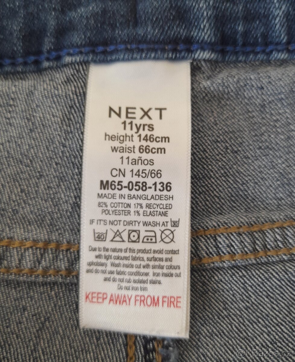 Džíny Next Straight Fit, vel. 146 - 7