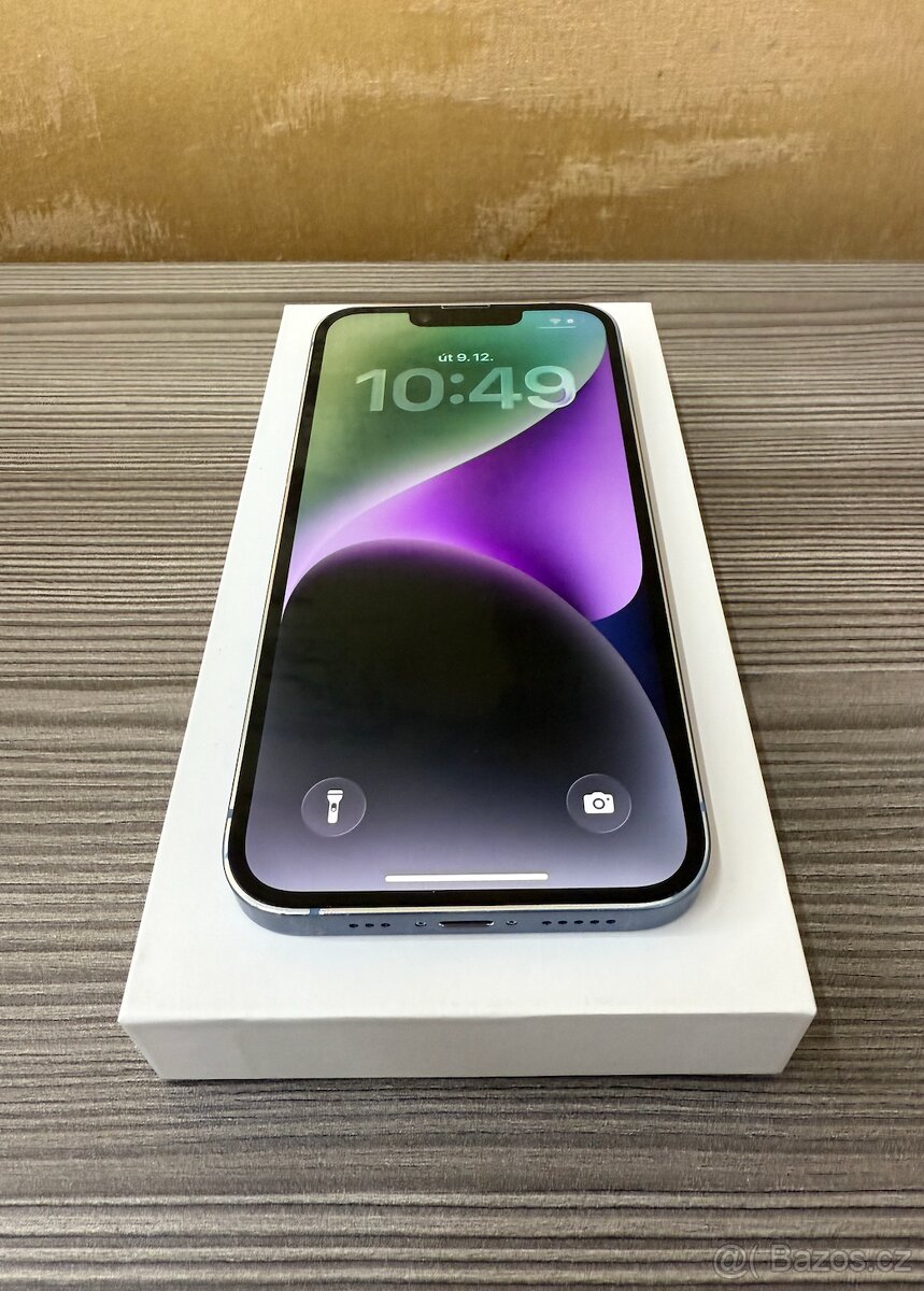 Apple iPhone 14 128GB modrá, 100% baterie - 7