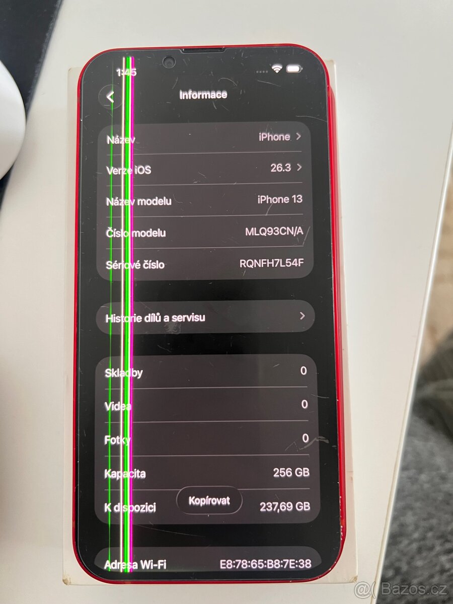 Prodám Iphone 13 256gb (RED) - 7