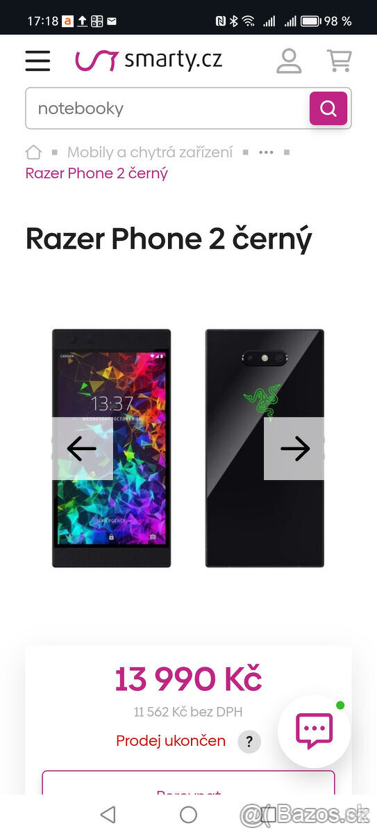 Razer Phone 2 herní mobil, - 7