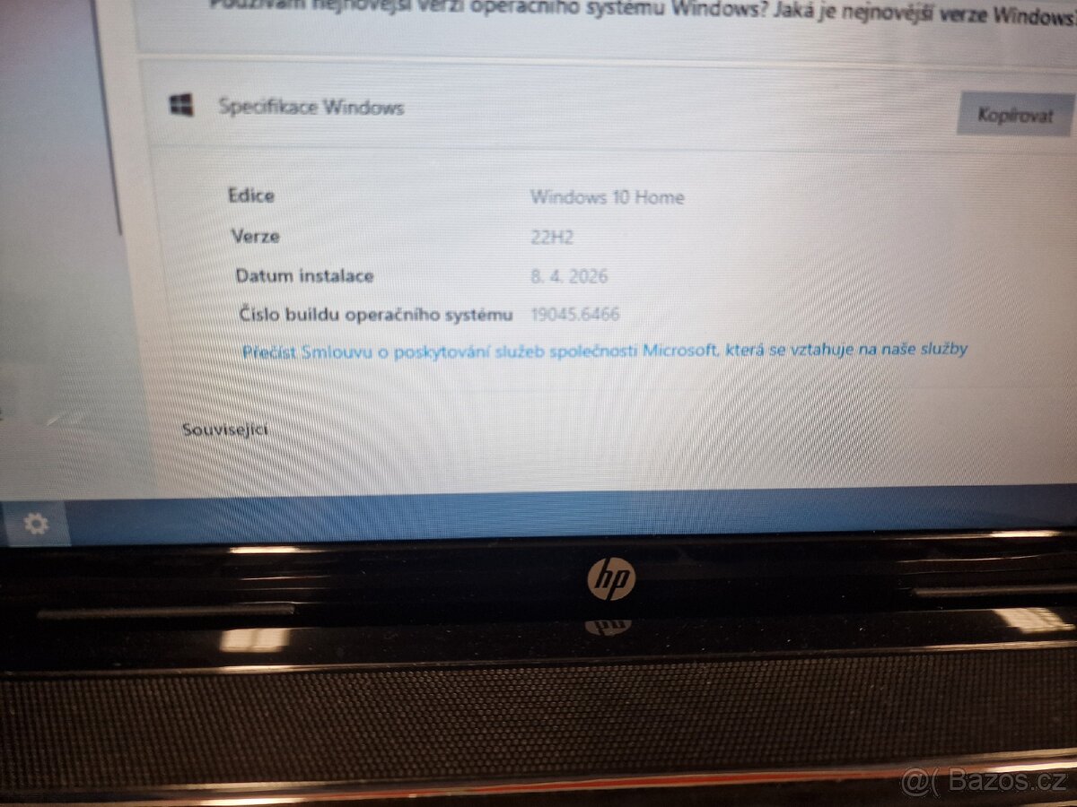 Notebook HP 500 gb disk, AMD, Win 10 - 7