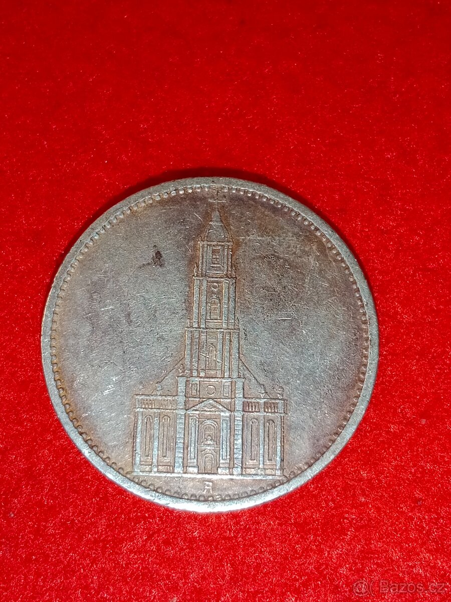 Stříbrné marky 38 ks - 2 marky, 5 marky dva druhy - 7