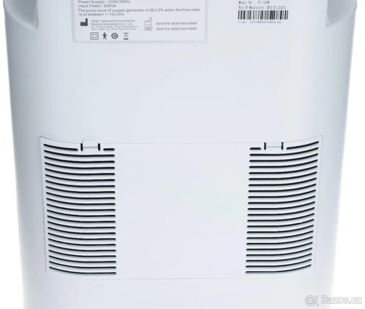 Profesionální oxygenerátor ZY-10FW dva výstupy pro 2 lidí - 7