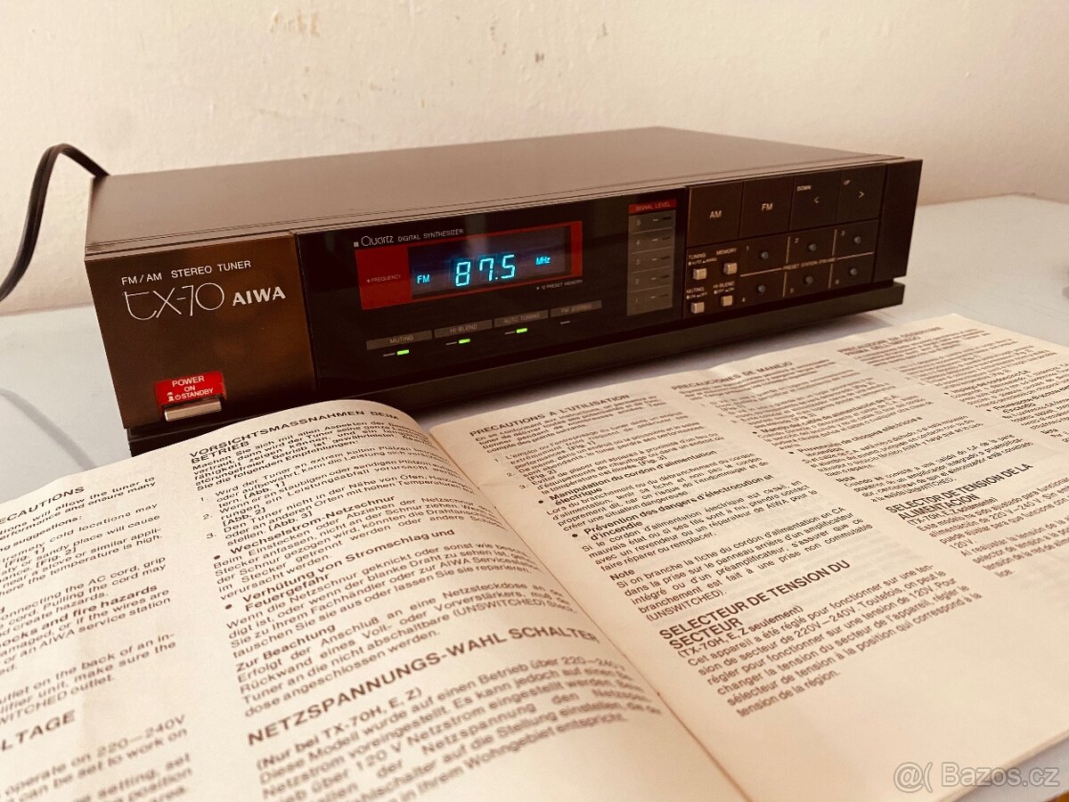 Aiwa TX 70, vintage tuner, rok 1983 - 7