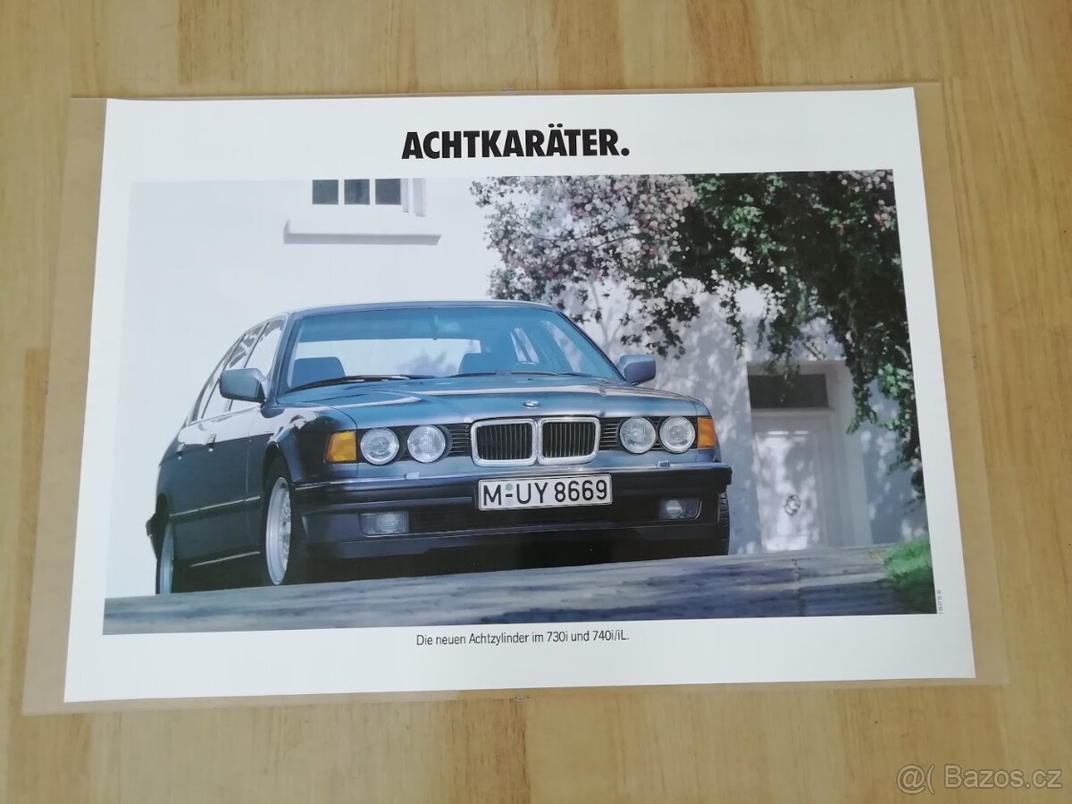 Obraz - plakát BMW E32 V8, M60, 730i, 740i, iL - 7