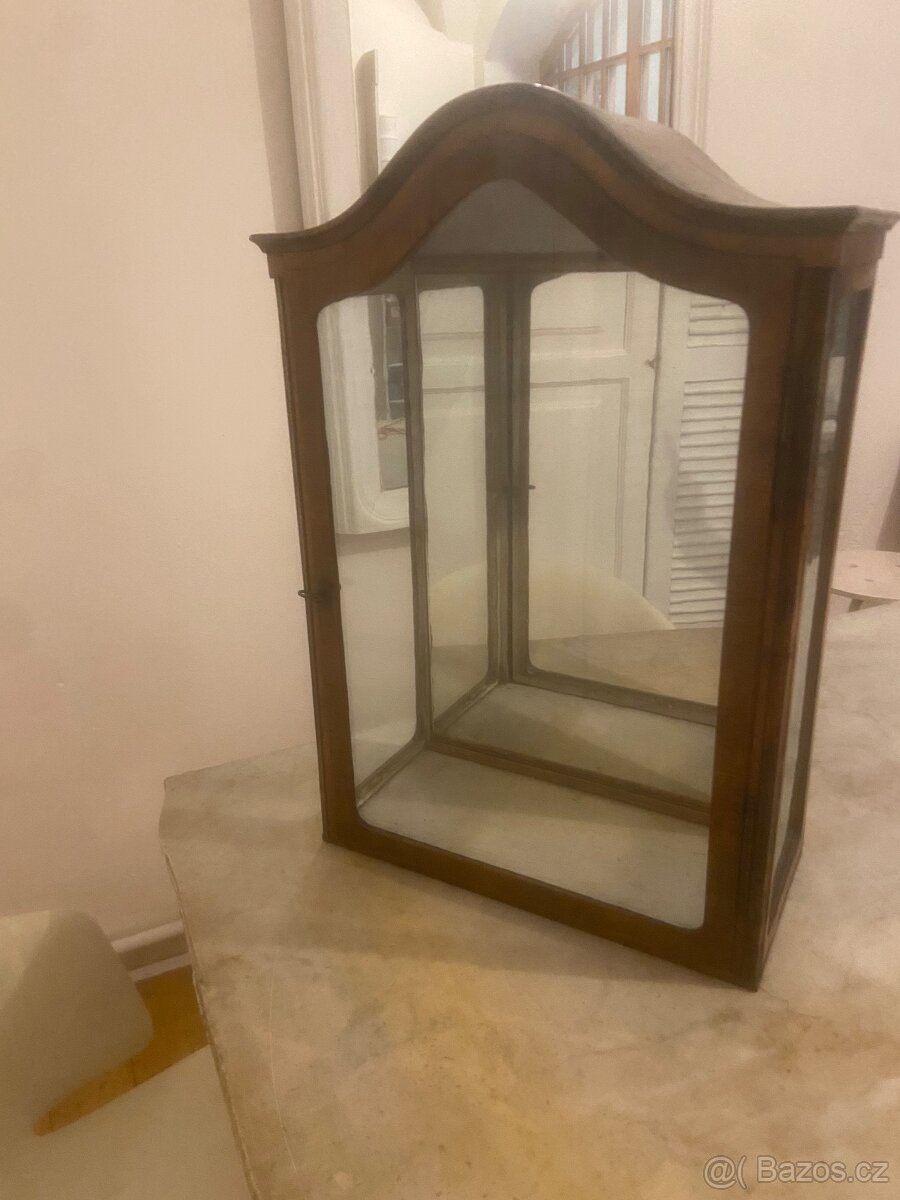 Historická závěsná skříňka Biedermeier - 7