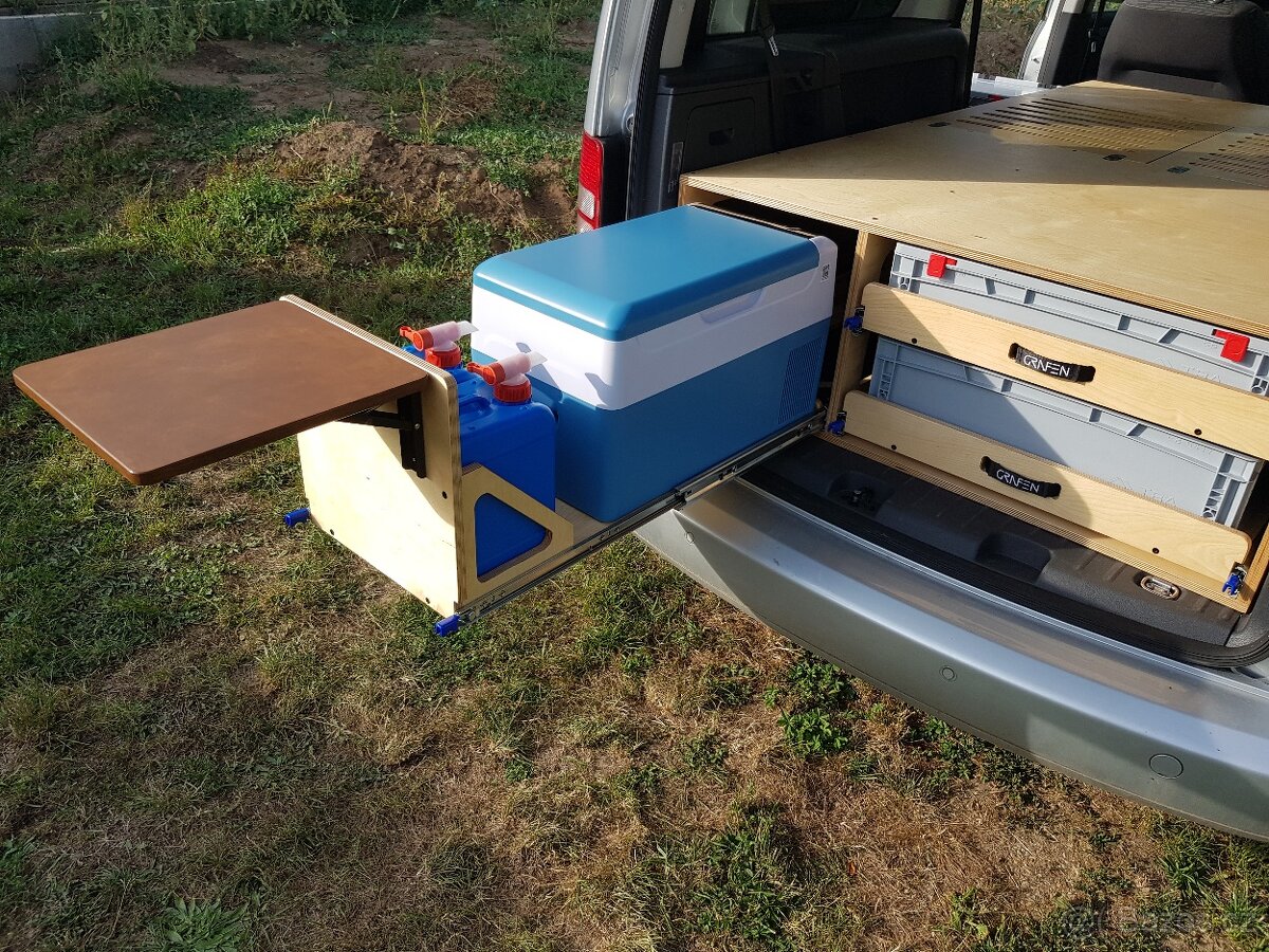 Obytná vestavba, camping box VW Caddy Maxi - 7