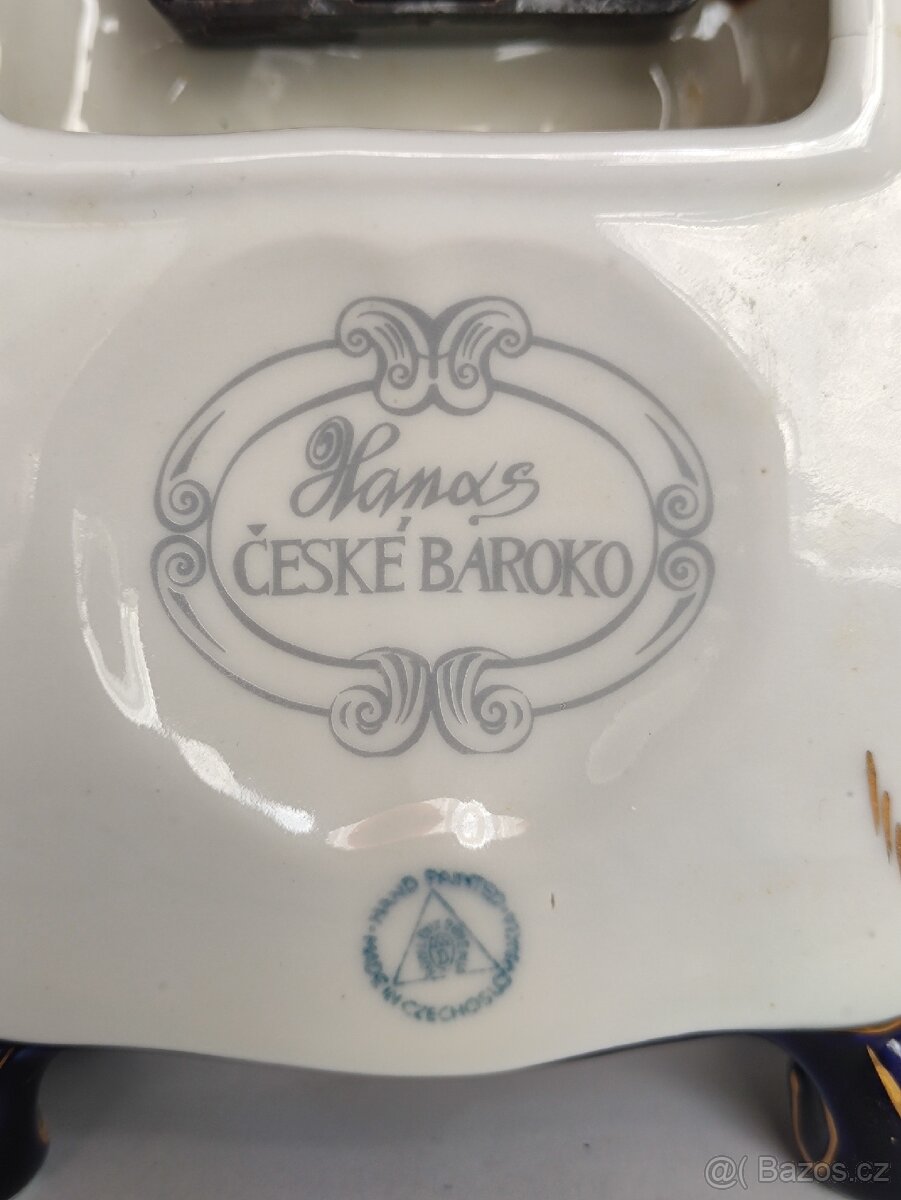 Hodiny Royal Dux, porcelán, starožitné, funkční, pošta 79.- - 7