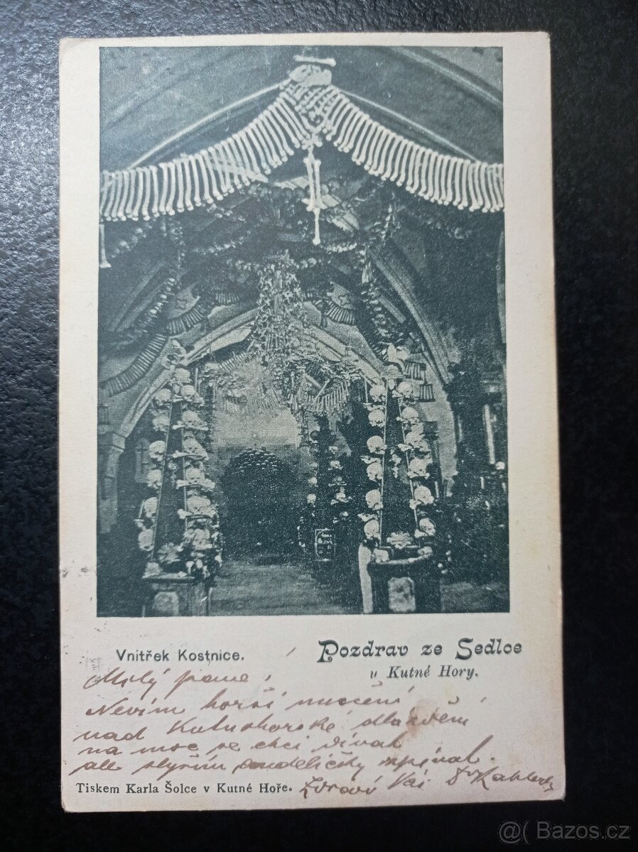 Pohlednice Kutná Hora- Sedlec Interiér kostnice, - 7