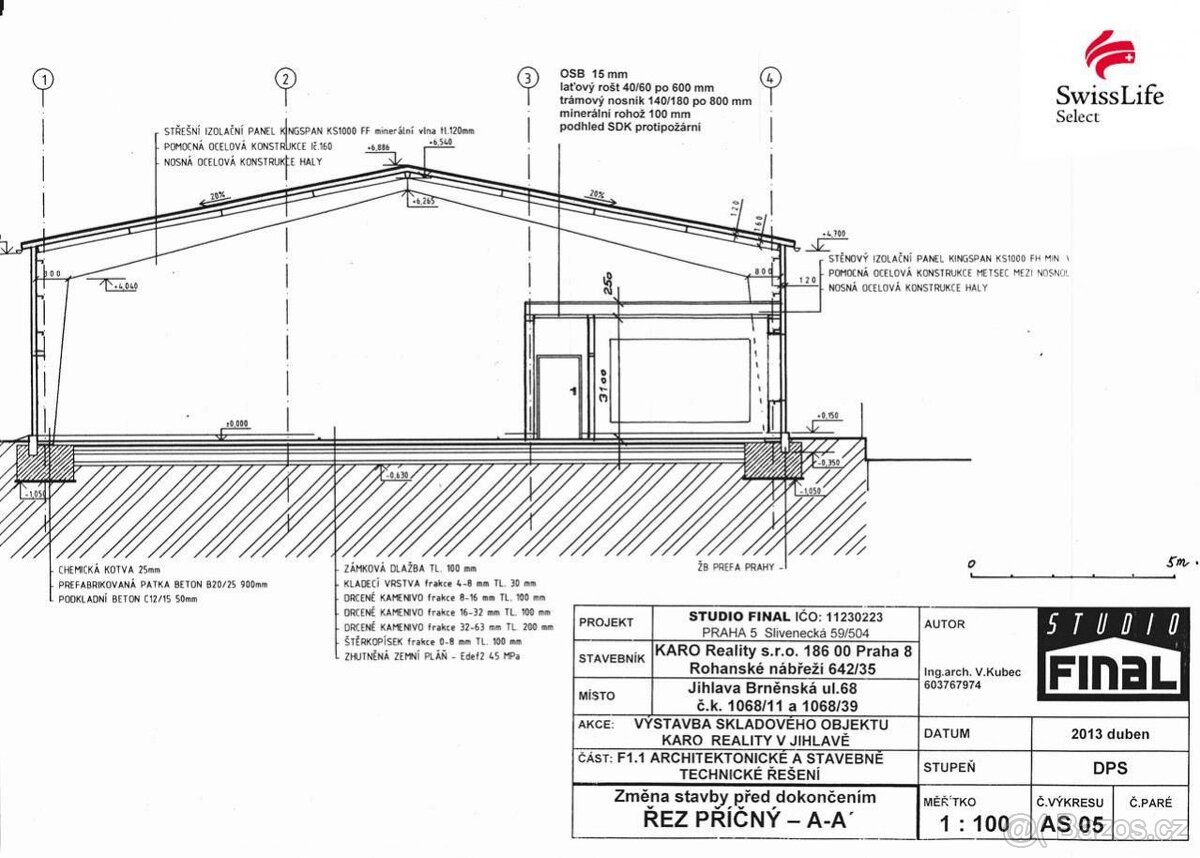 Pronájem skladového prostoru 789 m2 Brněnská, Jihlava - 7