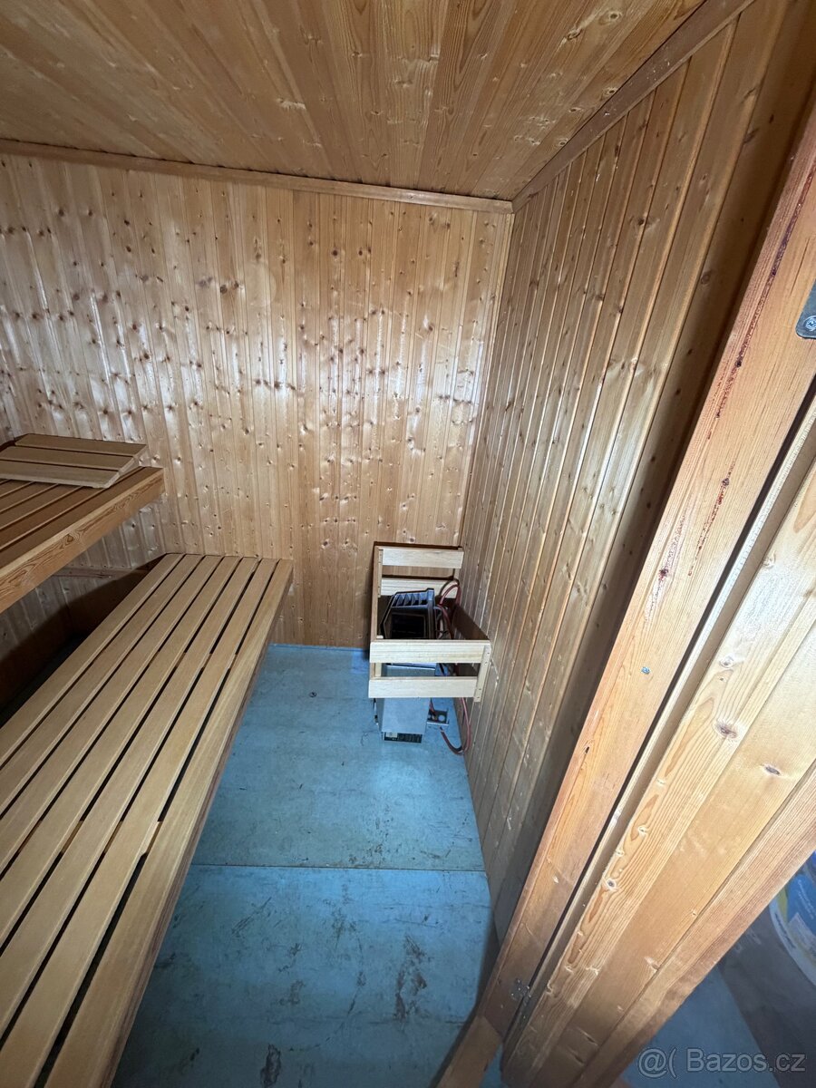 Finská sauna+kamna 6,6 kw - 7