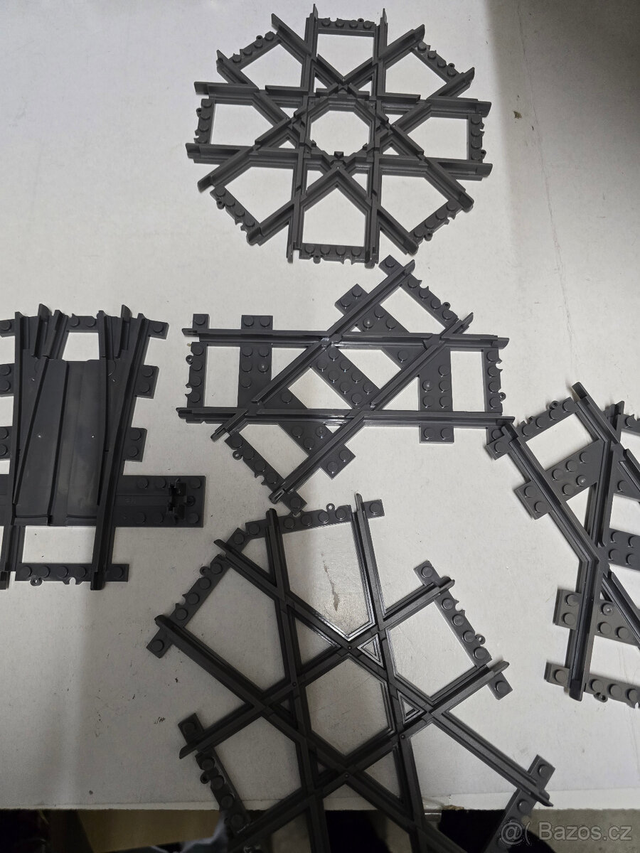 City koleje (náhrada) rovinky, zatáčky, vyhybky 110kusů - 7