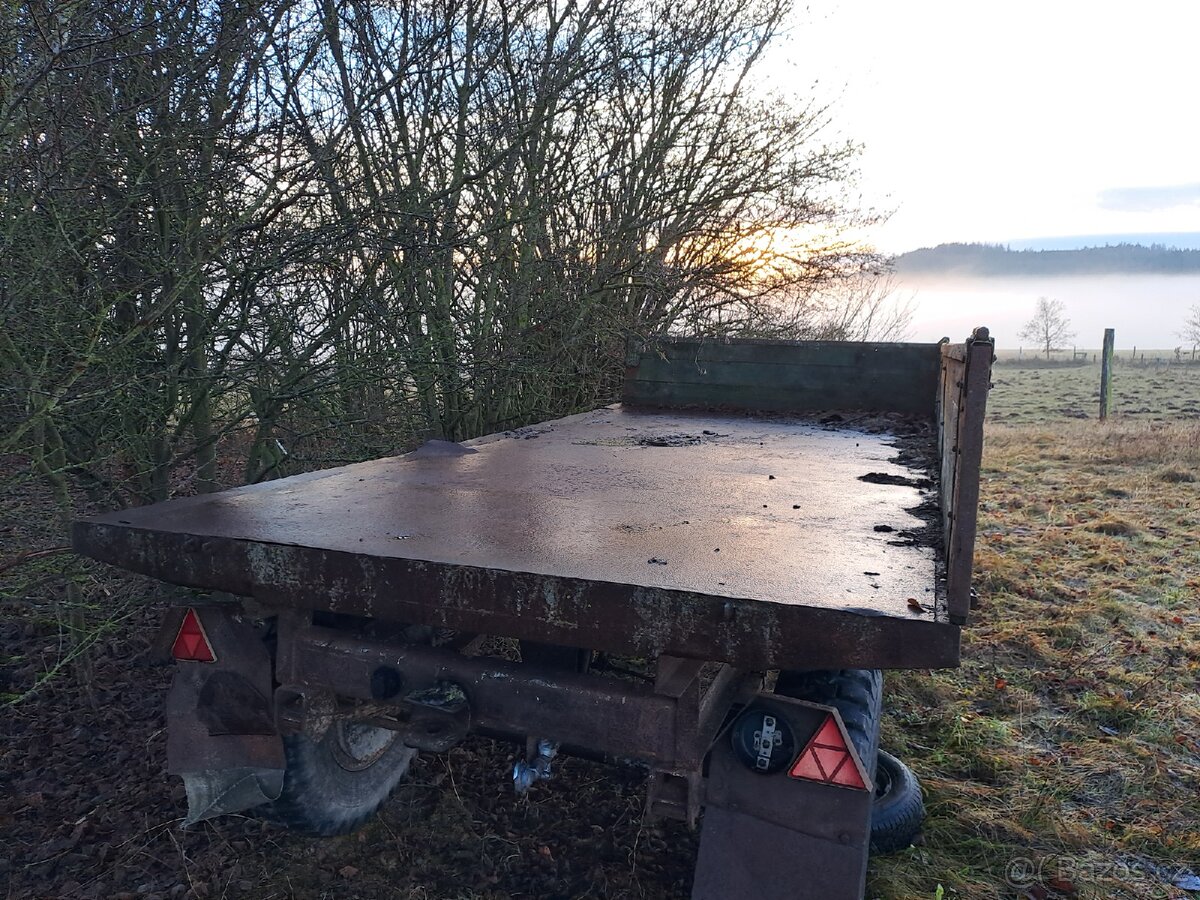 Vlek 7t hydraulický sklápěč, bez TP - 7