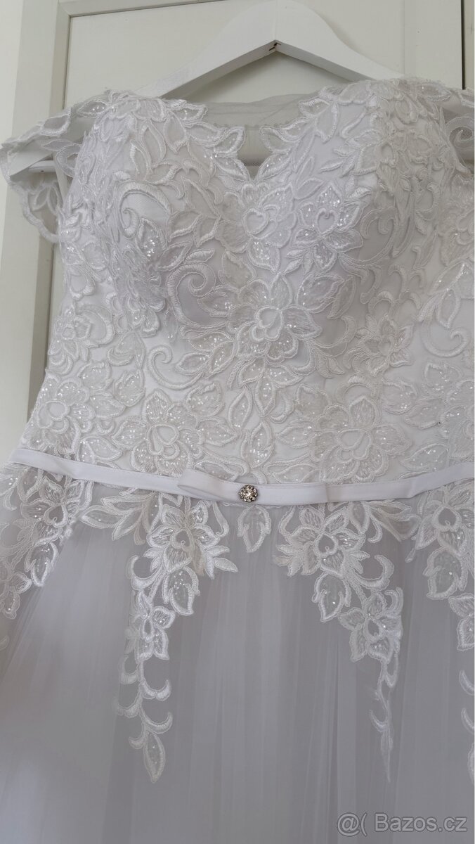 Svatební šaty nové S/M - 7