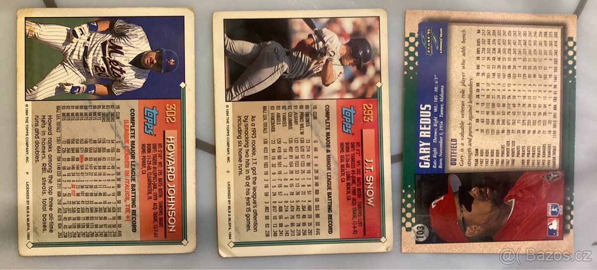 24x Baseball karty / kartičky - 7