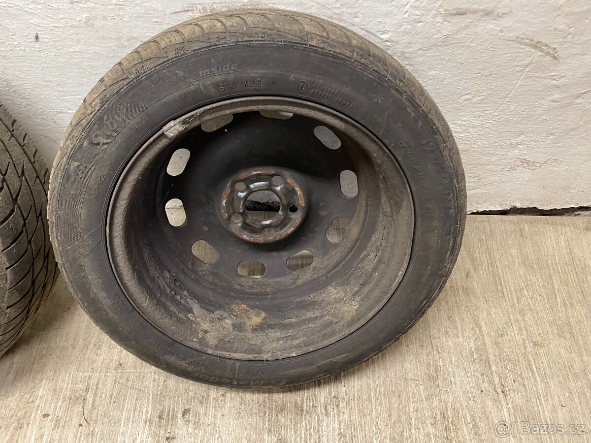 2x PLECHOVÝ DISK 6Jx15H2 ET38 5x100 S PNEU MATADOR 195/65R15 - 7