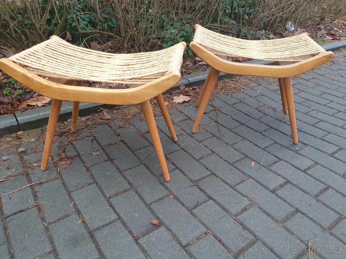 Halabala taburet podložky,Tatra,Jiroutek. Brusel. Thonet - 7