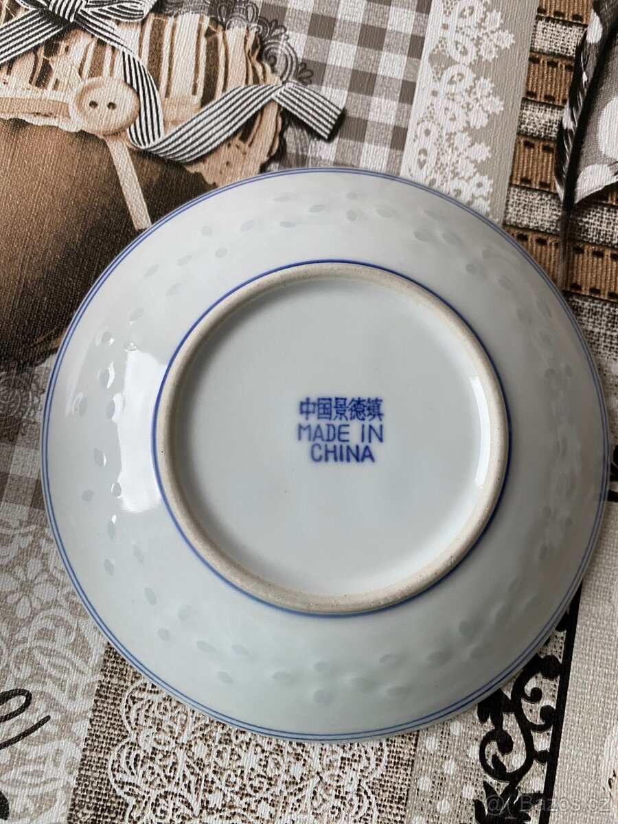 Nová retro souprava z čínského porcelánu I - rýžové zrno - 7