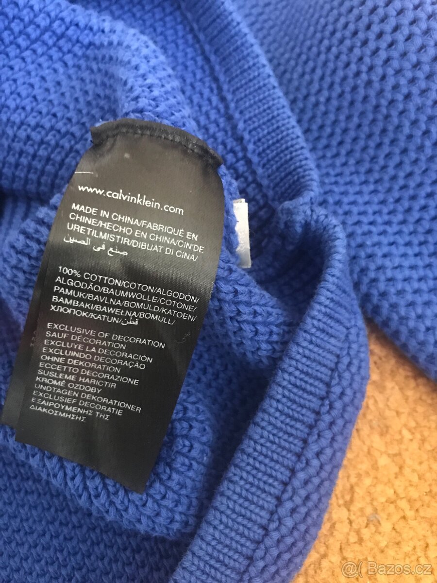 Pánský svetr- mikina Calvin Klein - velikost M - 7