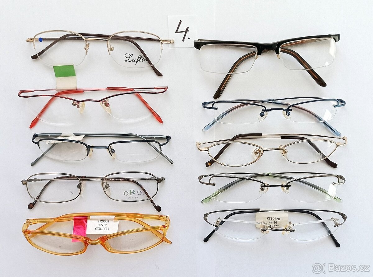 55 obrub na dioptrické brýle, různé druhy, vše dohromady - 7