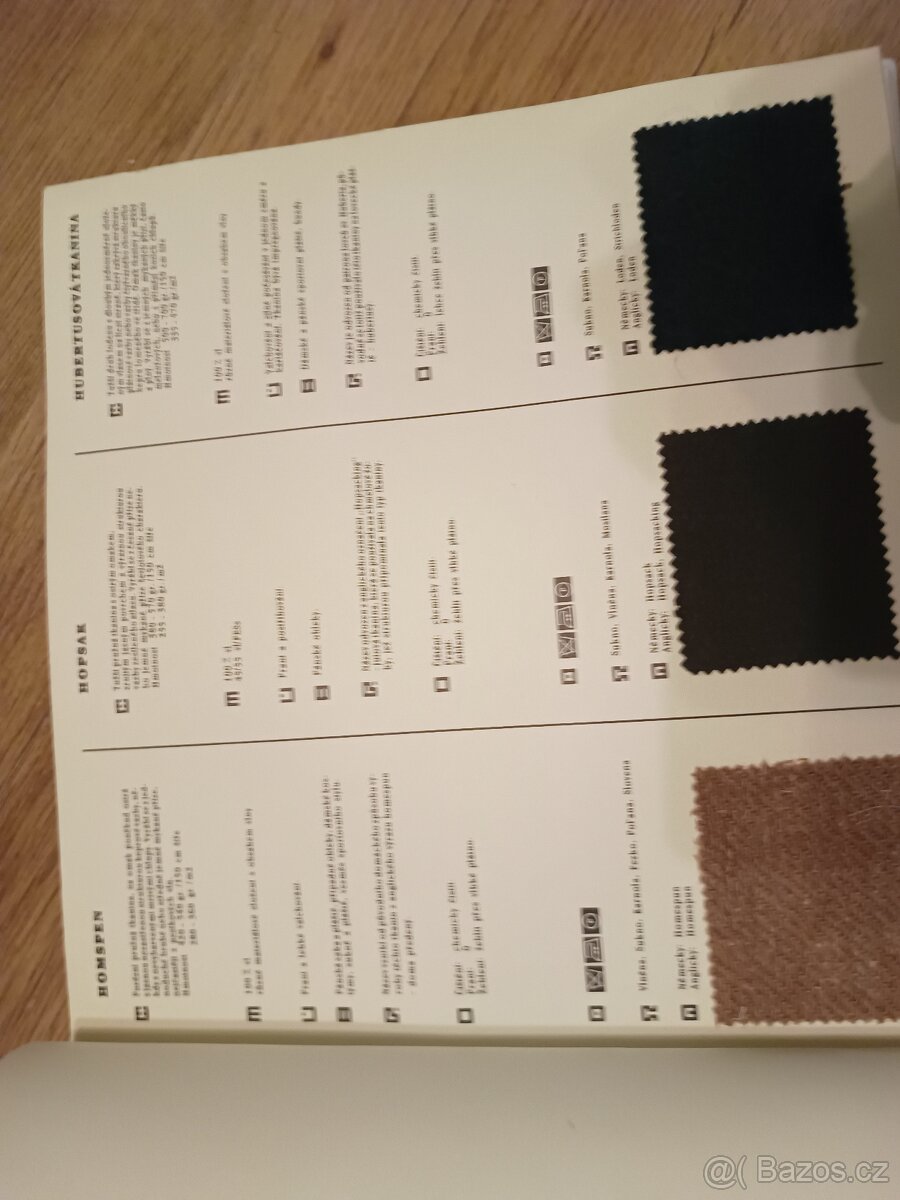 Prodám atlas vlnařskych tkanin - 7