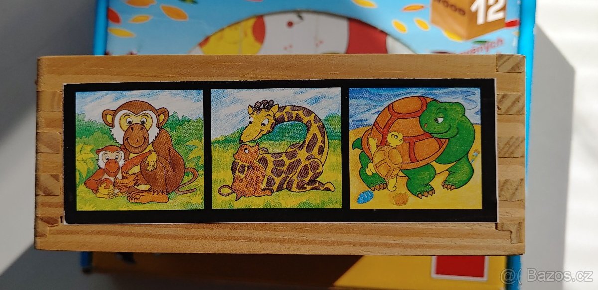 Dřevěné obrázkové kostky - 7