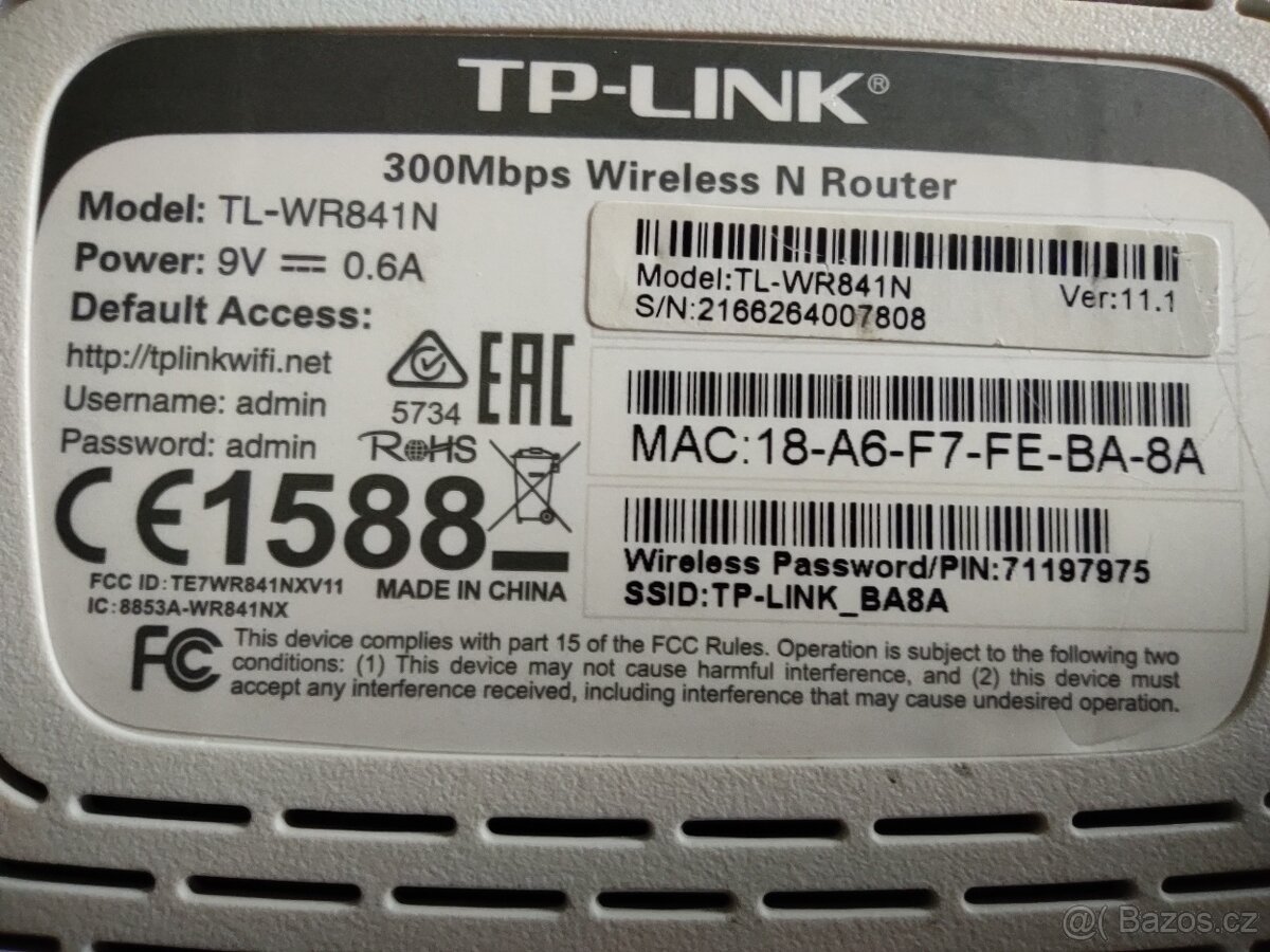 TP-LINK TL-WR841N, wifi router 300Mbps, wireless - 7