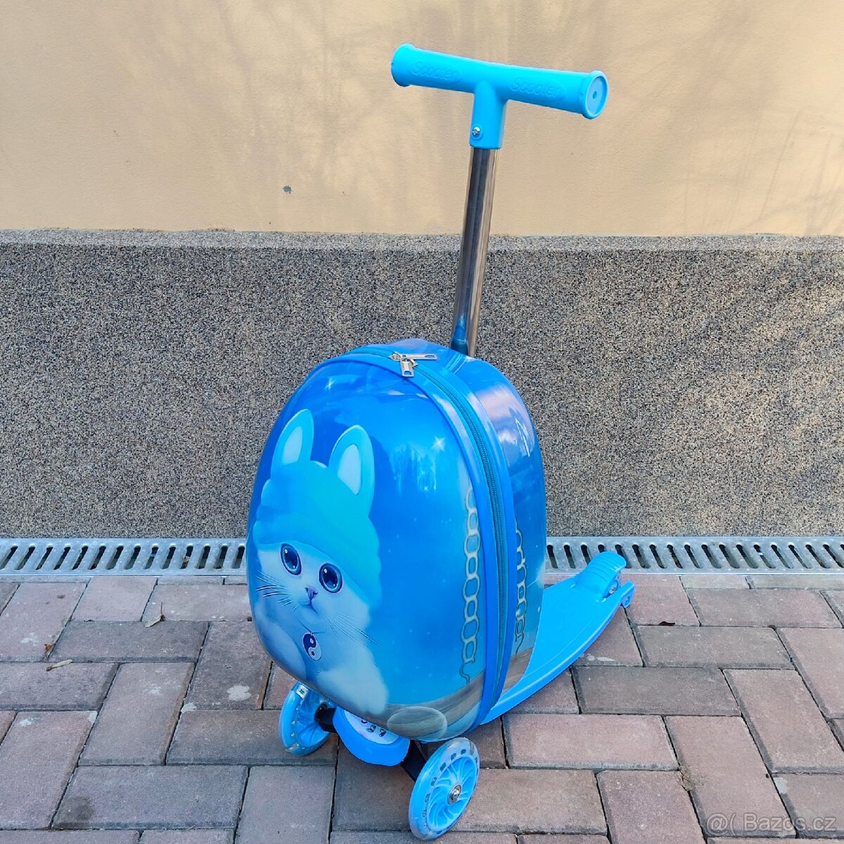 Dětská cestovní koloběžka 2v1 s kufříkem - 7