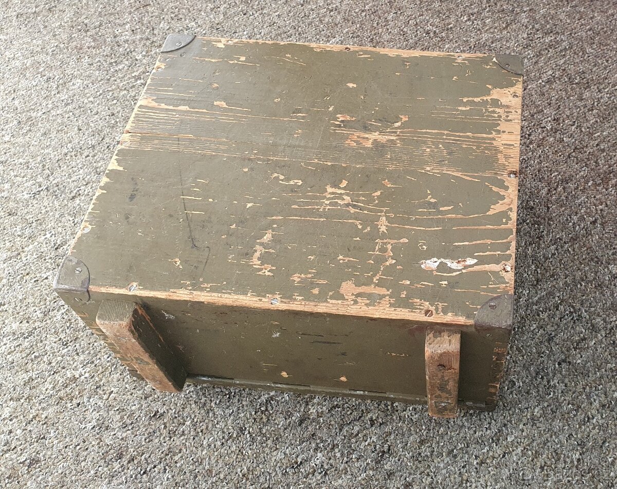 Vojenská dřevěná bedna 2x - 7