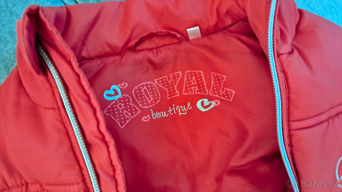 Teplá červená vesta CA vel. 122 - 7