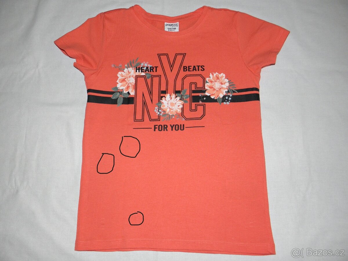 dívčí trička vel.134/140 - různé značky - 7