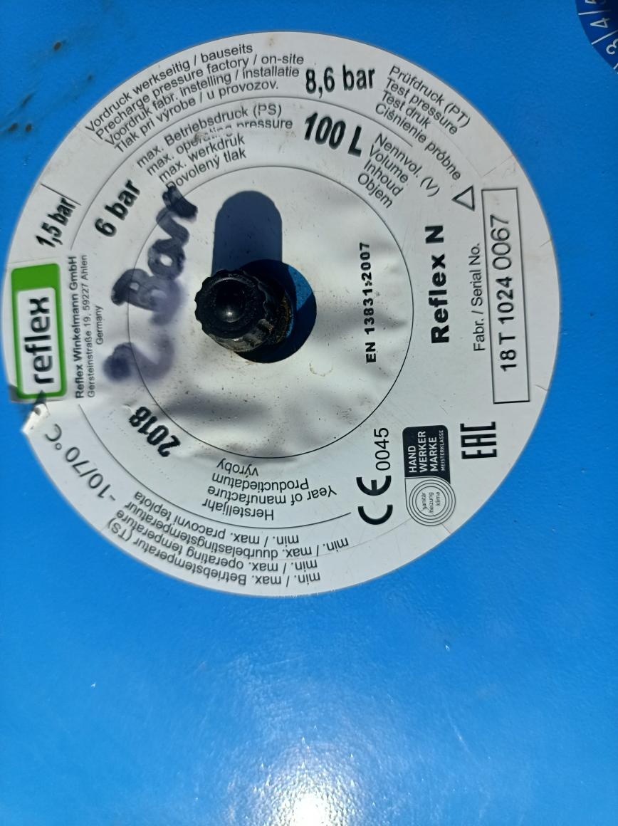 Reflex expanzní nádoba N 100 - 100l, 6 bar - 7