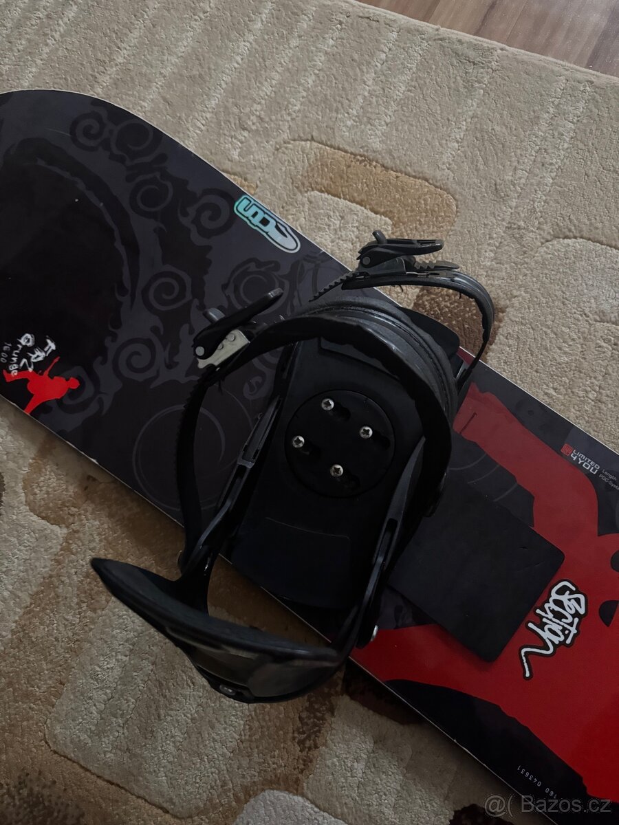 Snowboard 160cm komplet set, boty 43 - 7