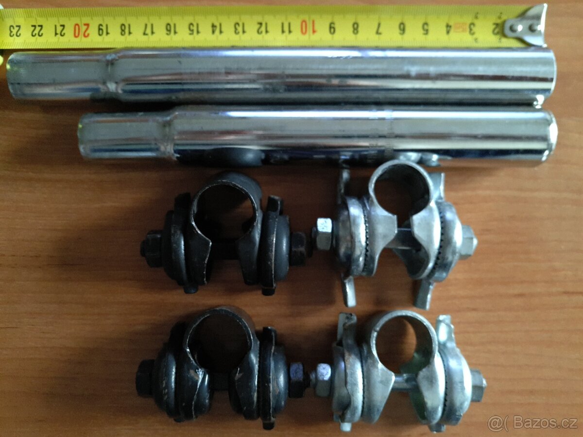 Zámek sedlovky pro kolejnici chrom i černá varianta - 7