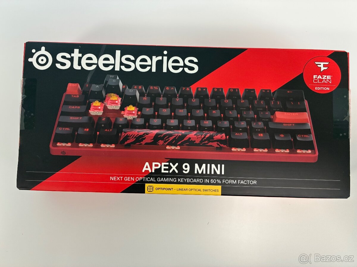 Herní klávesnice- SteelSeries Apex 9 Mini Faze Clan -ZÁRUKA - 7