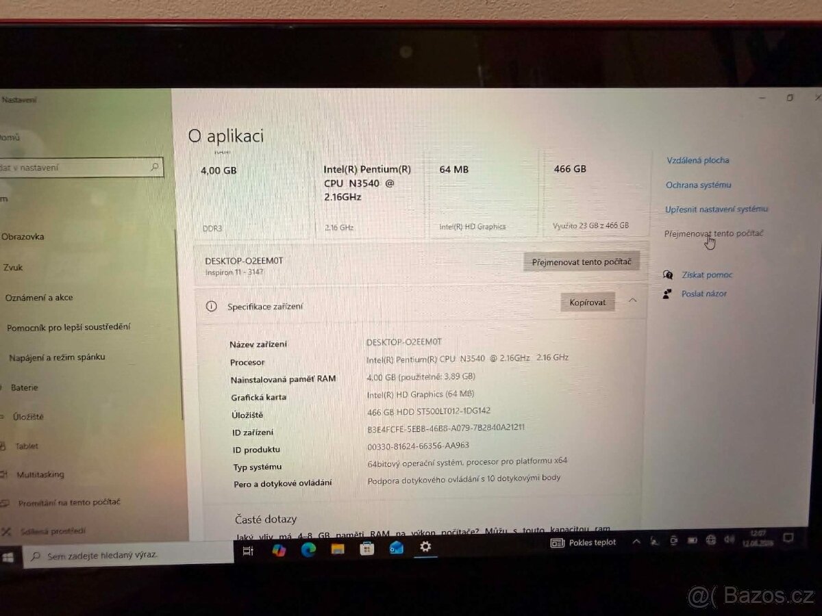 Notebook DELL - 7