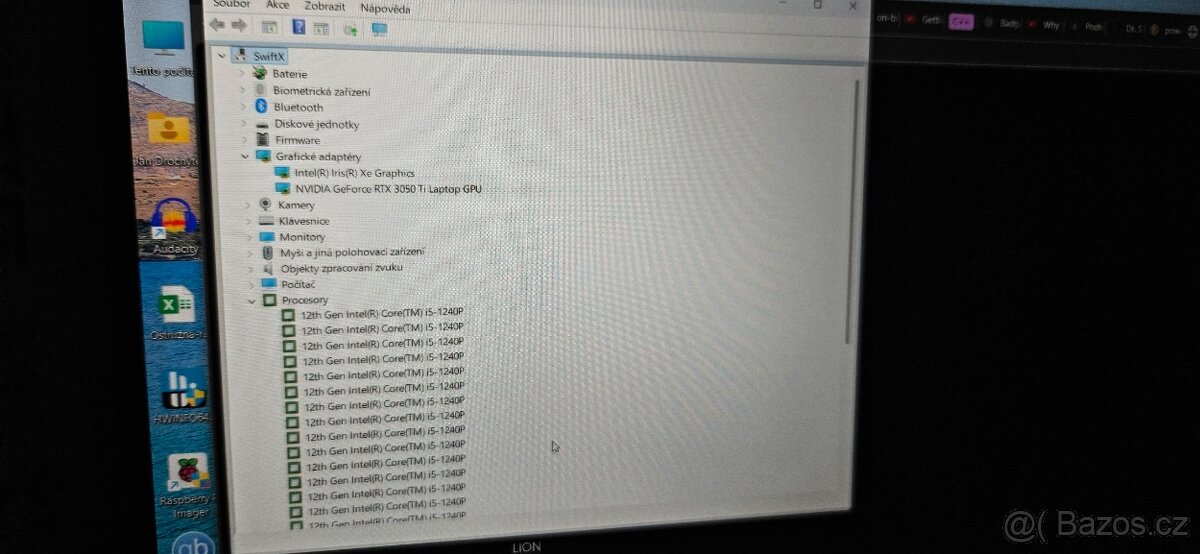 Výkonný notebook Acer Swift X - SFX14-51G - 7
