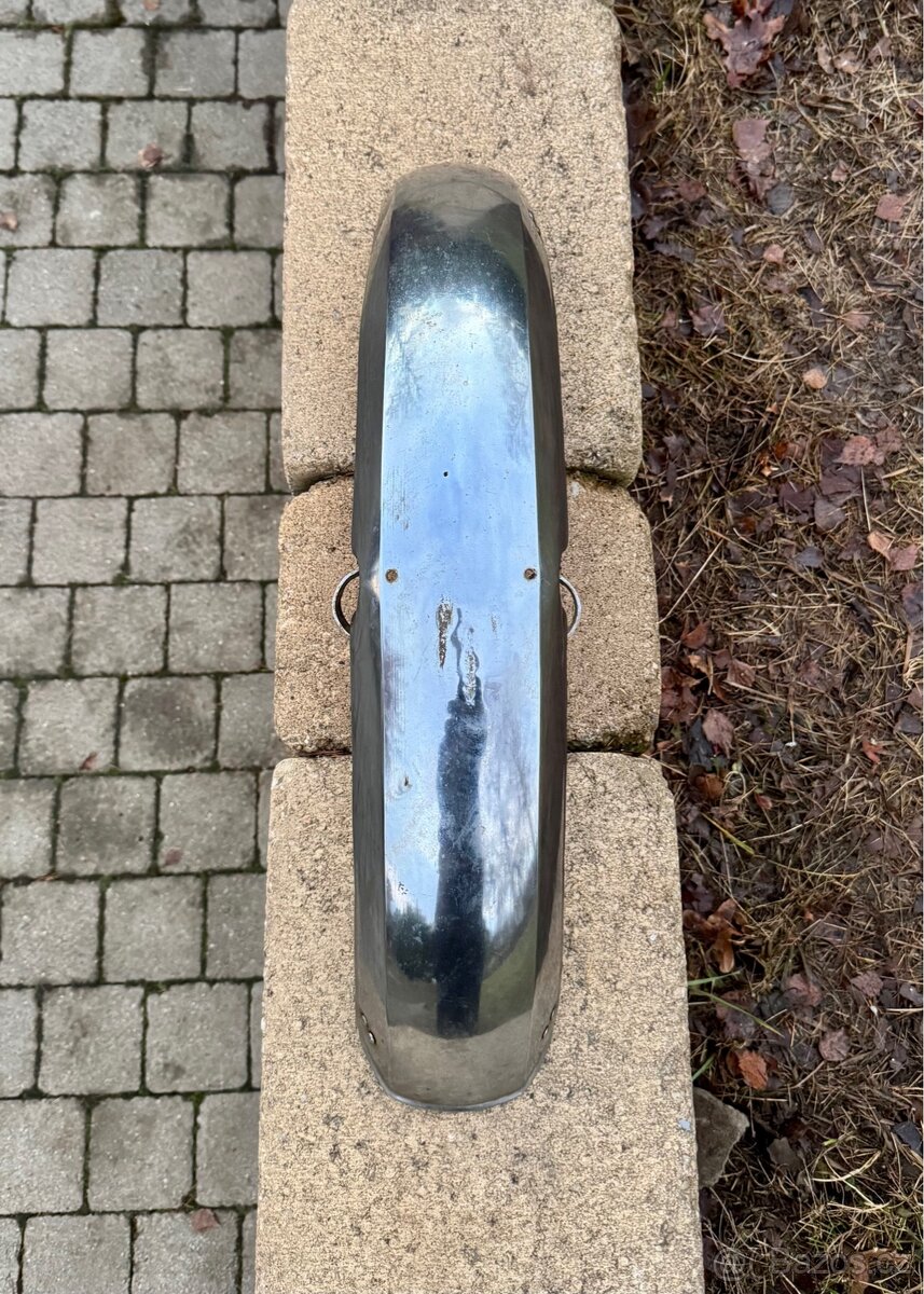 Jawa 350 634 638 - přední blatník chrom - 7