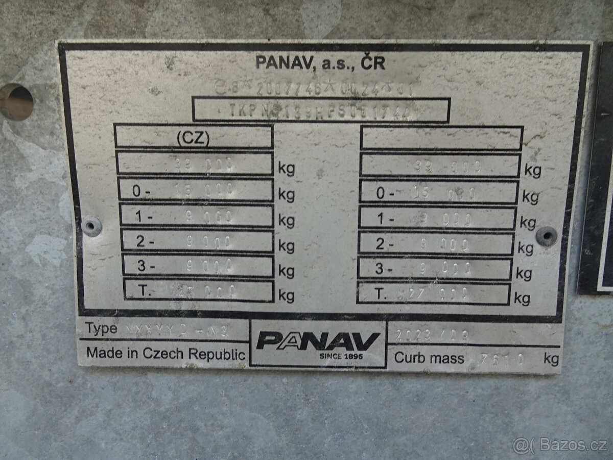 Panav sklápěcí návěs NS139H4PSO - 7