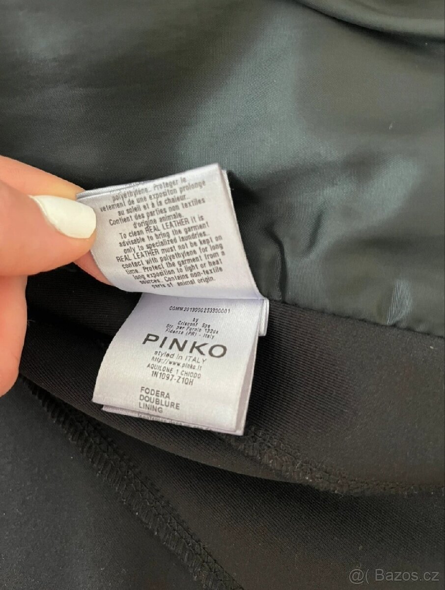 Luxusní kožená bunda Pinko - 7