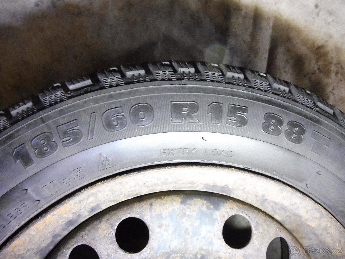 Prodám 2 orig.15" kola + zim.pneu.OPEL MERIVA 185/60/15 - 7