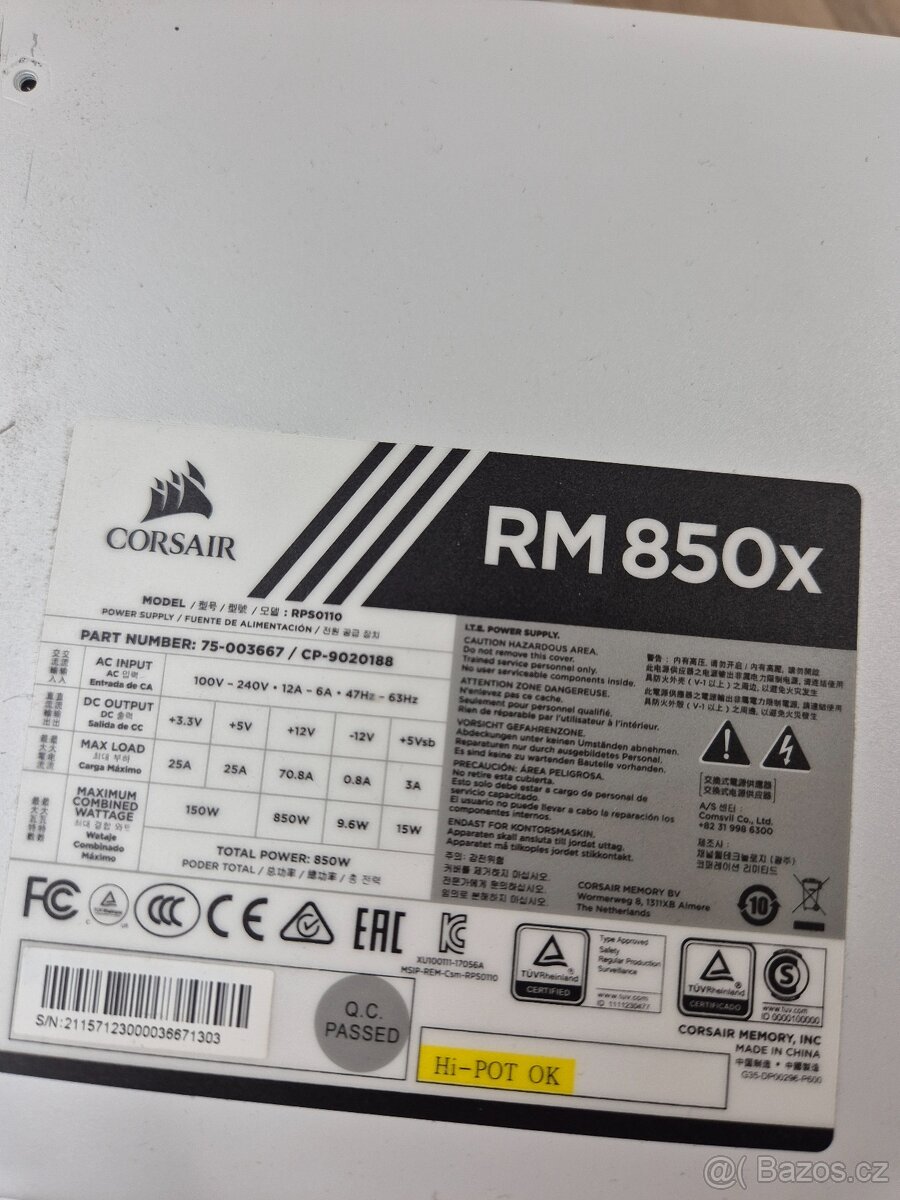 Zdroj Corsair RM850x White 850 W - 7