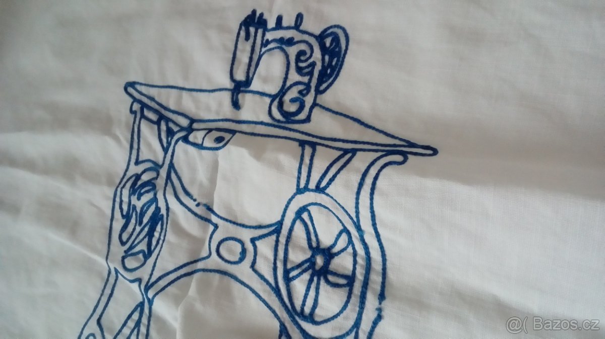 Ubrus a Na chalupu 150kč,-Ručně pletené košíky kus -30Kč - 7