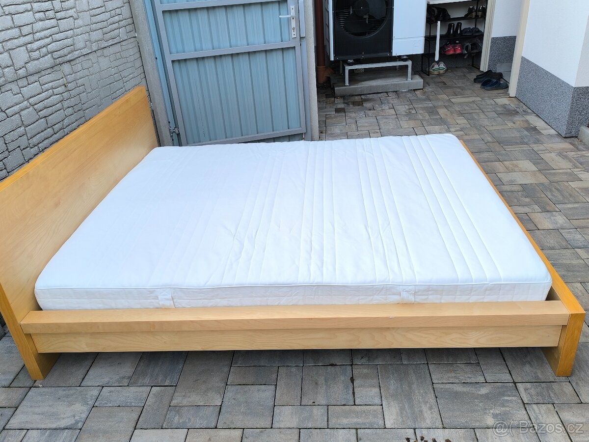 Prodám manželskou postel + Matrací 160cm x 200cm - 7