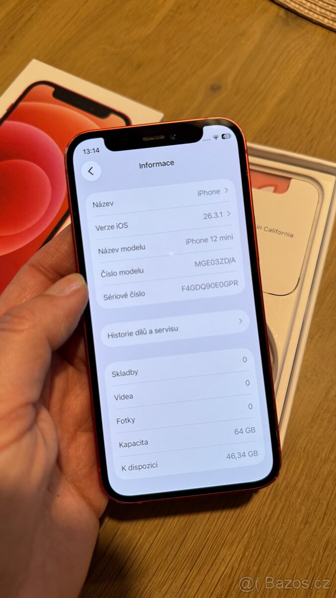 IPhone 12mini 64GB červený, dobry stav - 7