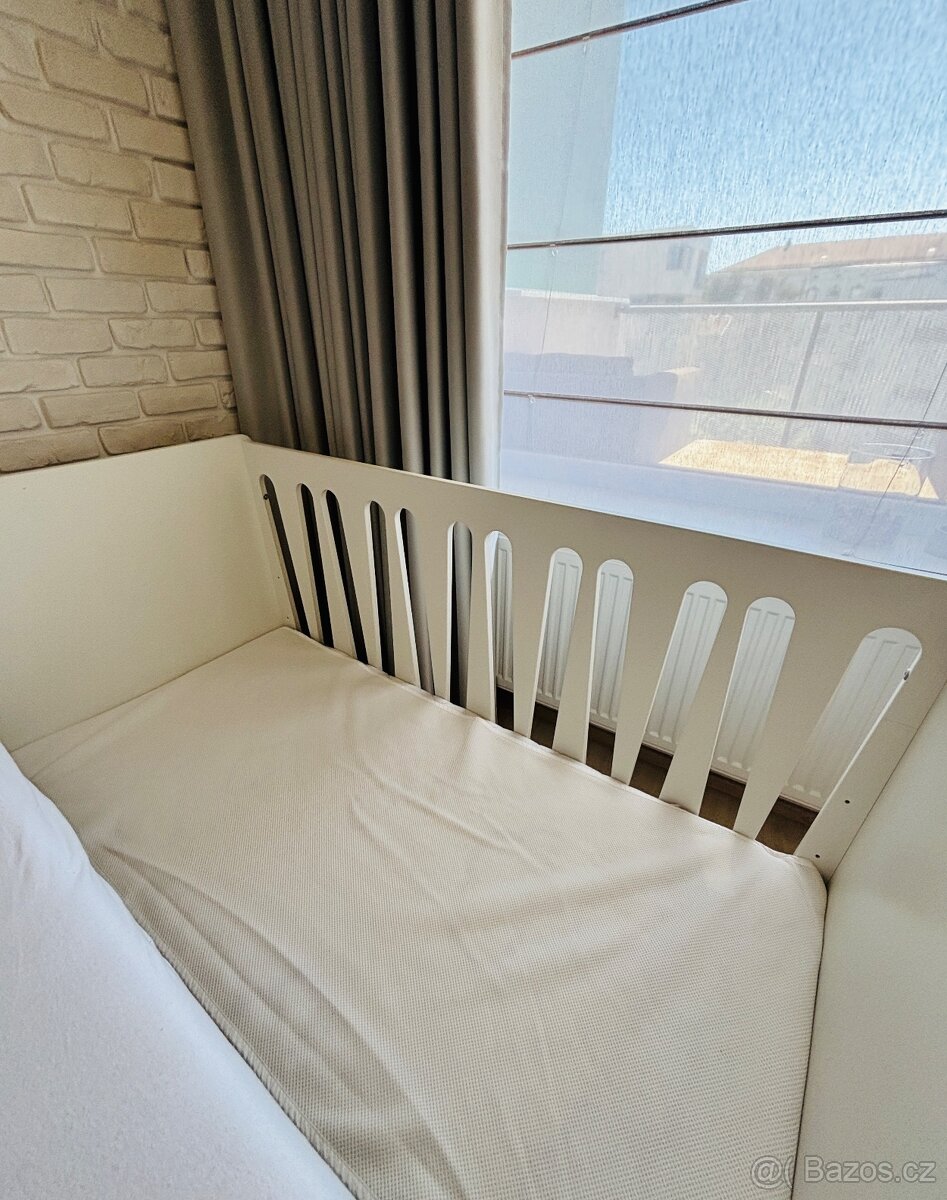 Dětská bílá postel 75x140 cm - 7