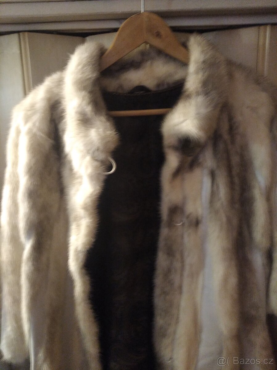 Pravý norkový kožich paleto - 7