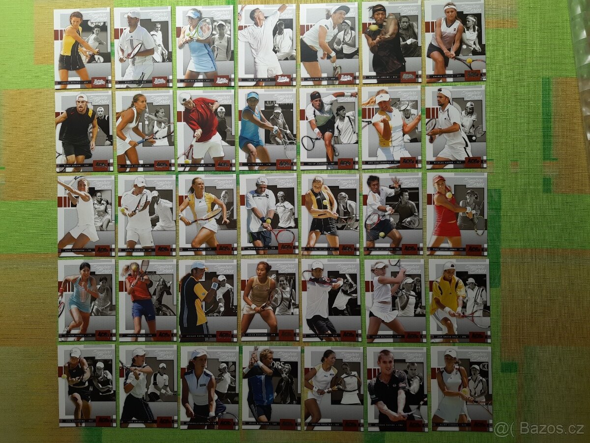 karty TENIS 2005 ACE kompletní sbírka 100 kusů TOPSTAV - 7
