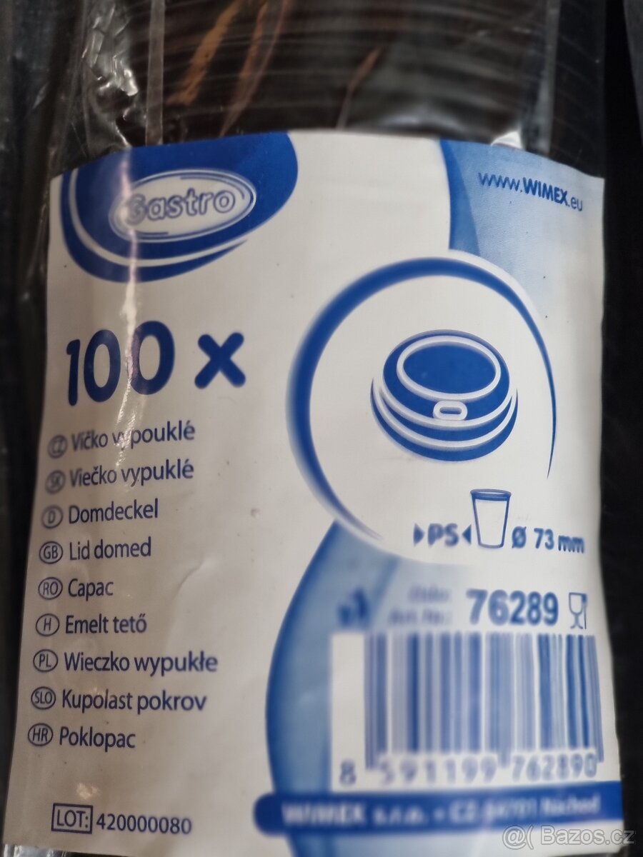 Víčko na plastový kelimek - 7