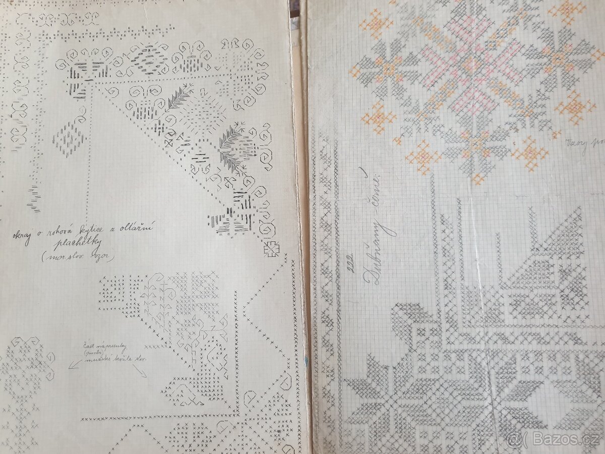 Prodám starožitné předlohy výšivek - 7